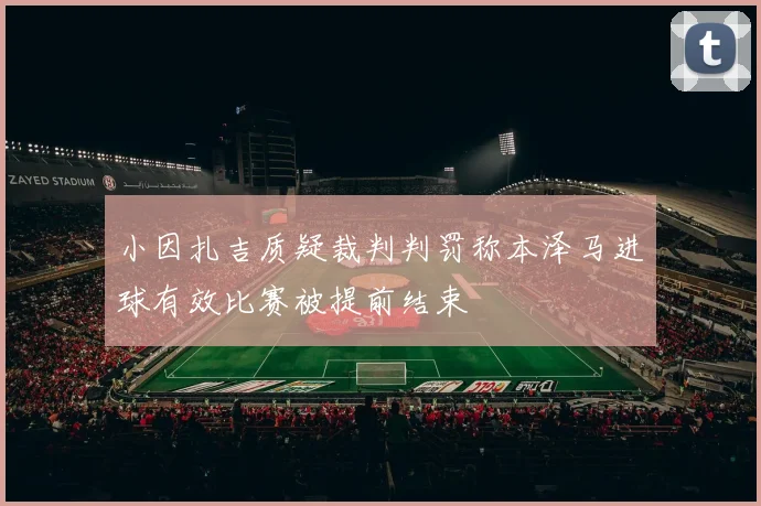 小因扎吉质疑裁判判罚称本泽马进球有效比赛被提前结束